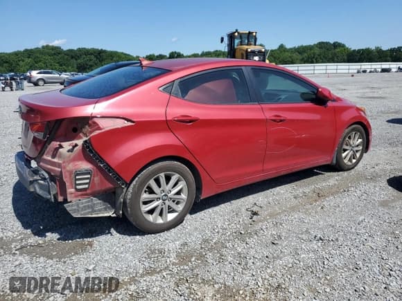✅ 2015 Hyundai Elantra SE • VIN: KMHDH4AE4FU320852 • Lot: 60910665. Listed on Copart with 167,060 mi. Free auction sales archive from the USA and detailed vehicle history report at DreamBid. Image 3.