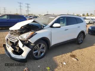 2014 Hyundai Santa Fe GLS with VIN KM8SR4HF4EU069798, listed as a Copart auction lot 82211795 with 119,820 mi miles and Salvage title. Bid and sale history available at DreamBid. Image 1.