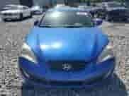 2010 Hyundai Genesis Coupe Track with VIN KMHHU6KH7AU026582, listed as a Copart auction lot 63396555 with 53,423 mi miles and Salvage title. Bid and sale history available at DreamBid. Image 5.