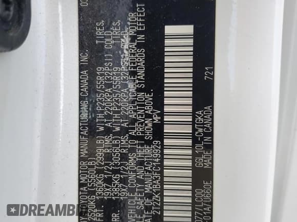 ✅ 2015 Lexus RX 350 • VIN: 2T2ZK1BA3FC149929 • Lot: 56736235. Wystawiony na Copart z przebiegiem 178 473 mil. Bezpłatny archiwum sprzedaży aukcyjnych z USA i szczegółowy raport historii pojazdu na DreamBid. Zdjęcie 13.