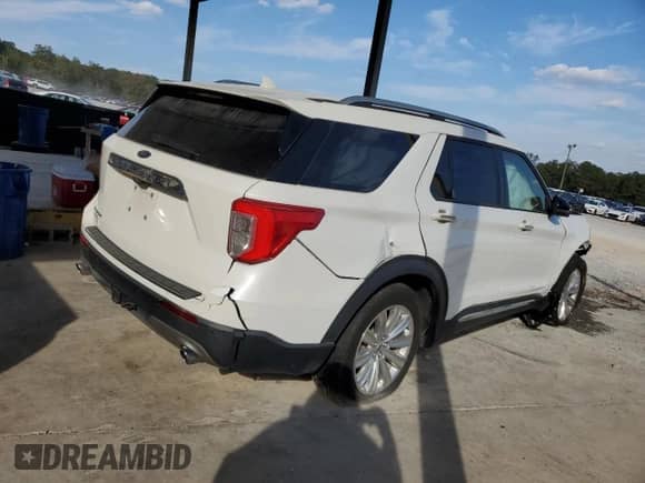 2022 Ford Explorer Limited with VIN 1FMSK7FH8NGA45089, listed as a Copart auction lot 87056215 with Not provided miles and Clean title. Bid and sale history available at DreamBid. Image 3.