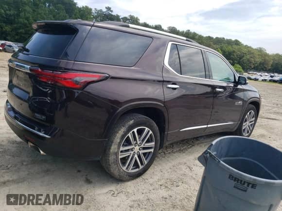 2022 Chevrolet Traverse High Country с VIN 1GNEVNKW4NJ176435, выставлен на аукционе Copart как лот 65122595 с пробегом 21 841 миль миль и Списание • Salvage title. История ставок и продаж доступна на DreamBid. Изображение 3.