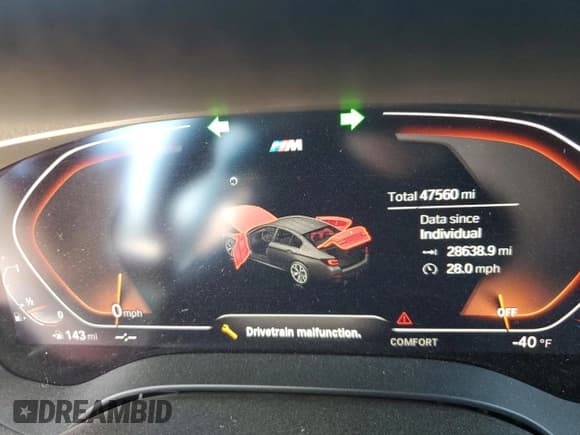 ✅ 2022 BMW 5 Series 540i • VIN: WBA53BJ01NWX51083 • Lot: 89622485. Listed on Copart with 47,560 mi. Free auction sales archive from the USA and detailed vehicle history report at DreamBid. Image 9.