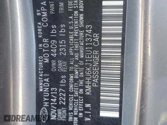 ✅ 2014 Hyundai Genesis Coupe Ultimate • VIN: KMHHU6KJ1EU113743 • Лот: 89111445. Опубликован ранее на Copart с пробегом 67 261 миль. Бесплатный доступ к архиву аукционных продаж из США и подробный отчёт об истории автомобиля на DreamBid. Изображение 13.