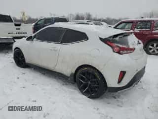 2019 Hyundai Veloster Turbo z VIN KMHTH6AB0KU012410, wystawiony jako Copart lot #41598035 z przebiegiem 100 248 mil mil oraz Szkoda całkowita • Salvage title. Historia ofert i sprzedaży dostępna na DreamBid. Obrazek 2.