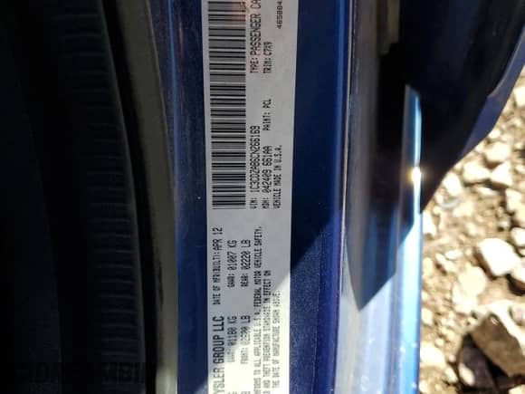 2012 Dodge Avenger SE с VIN 1C3CDZAB6CN266169, выставлен на аукционе Copart как лот 68231334 с пробегом 149 098 миль миль и Чистый • Clean title. История ставок и продаж доступна на DreamBid. Изображение 13.