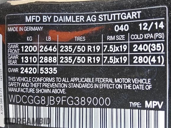 ✅ 2015 Mercedes-Benz GLK 350 • VIN: WDCGG8JB9FG389000 • Lot: 84227565. Listed on Copart with 8,432 mi. Free auction sales archive from the USA and detailed vehicle history report at DreamBid. Image 12.