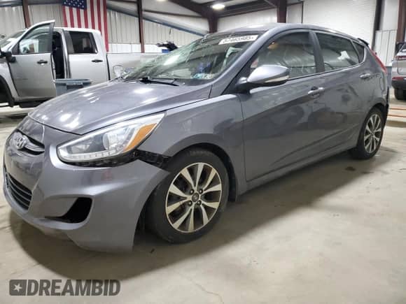 2017 Hyundai Accent Sport with VIN KMHCU5AE1HU333557, listed as a Copart auction lot 57465985 with 62,730 mi miles and Clean title. Bid and sale history available at DreamBid. Image 1.
