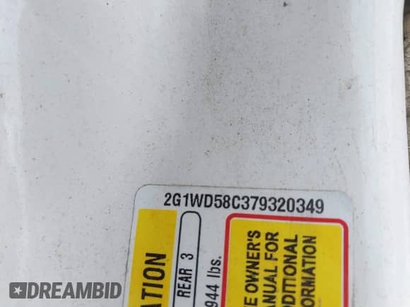 2007 Chevrolet Impala SS с VIN 2G1WD58C379320349, выставлен на аукционе IAAI как лот 43087406 с пробегом 73 434 миль миль и . История ставок и продаж доступна на DreamBid. Изображение 9.