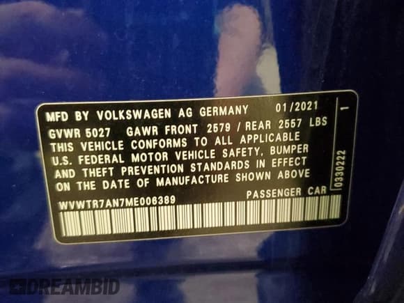 ✅ 2021 Volkswagen Arteon SEL Premium R-Line • VIN: WVWTR7AN7ME006389 • Лот: 47501945. Опубликован ранее на Copart с пробегом 57 064 миль. Бесплатный доступ к архиву аукционных продаж из США и подробный отчёт об истории автомобиля на DreamBid. Изображение 13.