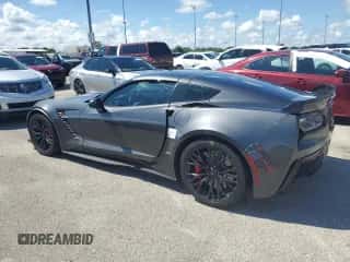 2017 Chevrolet Corvette Z06 2LZ z VIN 1G1YS2D69H5603737, wystawiony jako Copart lot #73767964 z przebiegiem Nie podano mil oraz Szkoda całkowita • Salvage title. Historia ofert i sprzedaży dostępna na DreamBid. Obrazek 2.