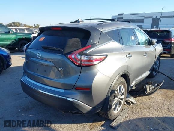 ✅ 2018 Nissan Murano SV • VIN: 5N1AZ2MG8JN162729 • Лот: 43609772. Опубликован ранее на IAAI с пробегом Не указан. Бесплатный доступ к архиву аукционных продаж из США и подробный отчёт об истории автомобиля на DreamBid. Изображение 4.