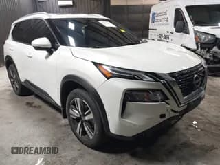 ✅ 2023 Nissan Rogue Platinum • VIN: JN8BT3DD3PW300187 • Lot: 41767197. Listed on IAAI with 14,168 mi. Free auction sales archive from the USA and detailed vehicle history report at DreamBid. Image 1.