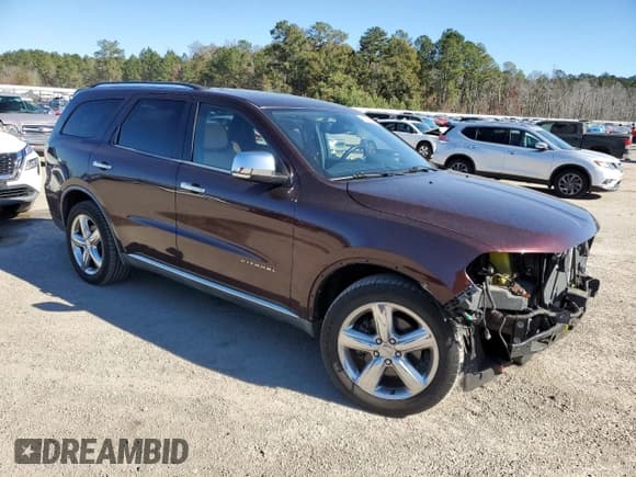 ✅ 2012 Dodge Durango Citadel • VIN: 1C4RDHEG5CC130259 • Lot: 82764844. Listed on Copart with 145,930 mi. Free auction sales archive from the USA and detailed vehicle history report at DreamBid. Image 4.