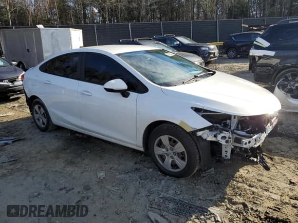 ✅ 2018 Chevrolet Cruze LS • VIN: 1G1BC5SM4J7162065 • Lot: 36288423. Listed on Copart with 114,315 mi. Free auction sales archive from the USA and detailed vehicle history report at DreamBid. Image 4.
