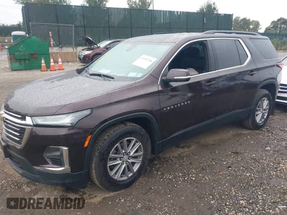 2023 Chevrolet Traverse LT Cloth with VIN 1GNEVGKW1PJ184457, listed as a IAAI auction lot 43392256 with 56,213 mi miles and . Bid and sale history available at DreamBid. Image 2.