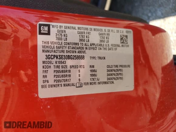 ✅ 2011 Chevrolet Silverado 1500 LT • VIN: 3GCPKSE30BG258668 • Lot: 69221124. Listed on Copart with 207,370 mi. Free auction sales archive from the USA and detailed vehicle history report at DreamBid. Image 12.