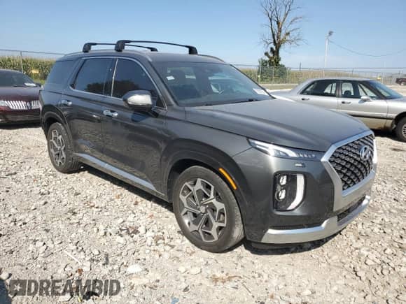 2021 Hyundai Palisade Calligraphy с VIN KM8R7DHE5MU309807, выставлен на аукционе Copart как лот 70501904 с пробегом 45 641 миль миль и Списание • Salvage title. История ставок и продаж доступна на DreamBid. Изображение 4.
