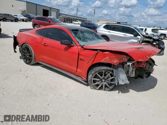 ✅ 2018 Ford Mustang GT Premium • VIN: 1FA6P8CF1J5180197 • Lot: 85776585. Listed on Copart with 78,839 mi. Free auction sales archive from the USA and detailed vehicle history report at DreamBid. Image 4.