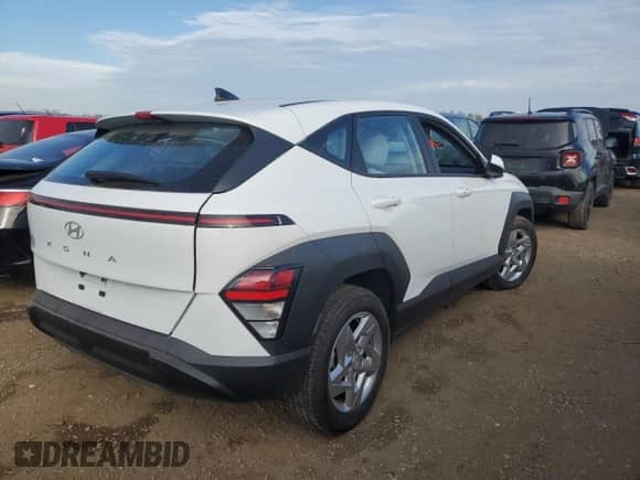 2024 Hyundai Kona SE with VIN KM8HA3AB1RU184433, listed as a Copart auction lot 77331994 with 1,626 mi miles and Salvage title. Bid and sale history available at DreamBid. Image 3.