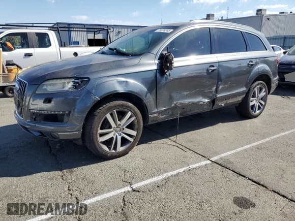 ✅ 2013 Audi Q7 Premium Plus • VIN: WA1LGAFE2DD001595 • Lot: 70378205. Listed on Copart with 133,235 mi. Free auction sales archive from the USA and detailed vehicle history report at DreamBid. Image 1.
