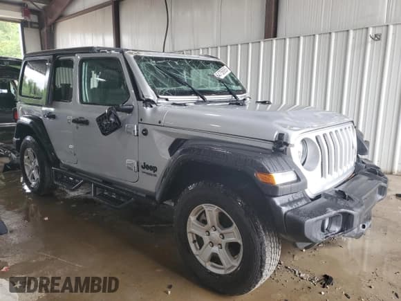 ✅ 2022 Jeep Wrangler Unlimited Sport S • VIN: 1C4HJXDG1NW168802 • Lot: 64758955. Listed on Copart with 53,855 mi. Free auction sales archive from the USA and detailed vehicle history report at DreamBid. Image 4.