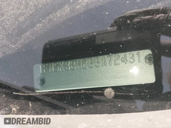 ✅ 2016 Ford Explorer • VIN: 1FM5K8BH2GGA72431 • Лот: 42493355. Опубликован ранее на IAAI с пробегом 175 163 миль. Бесплатный доступ к архиву аукционных продаж из США и подробный отчёт об истории автомобиля на DreamBid. Изображение 9.