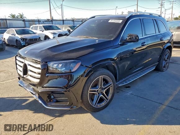✅ 2024 Mercedes-Benz GLS 450 • VIN: 4JGFF5KE1RB084423 • Lot: 94194055. Wystawiony na Copart z przebiegiem 33 672 mil. Bezpłatny archiwum sprzedaży aukcyjnych z USA i szczegółowy raport historii pojazdu na DreamBid. Zdjęcie 1.