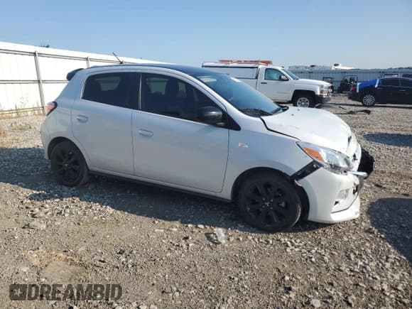 ✅ 2023 Mitsubishi Mirage Black Edition • VIN: ML32AWHJ0PH001184 • Lot: 63235375. Listed on Copart with 24,822 mi. Free auction sales archive from the USA and detailed vehicle history report at DreamBid. Image 4.