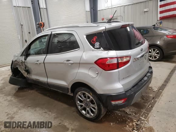 ✅ 2019 Ford EcoSport Titanium • VIN: MAJ6S3KL8KC267701 • Lot: 80091025. Listed on Copart with 90,085 mi. Free auction sales archive from the USA and detailed vehicle history report at DreamBid. Image 2.
