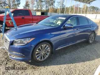 2015 Hyundai Genesis 3.8L z VIN KMHGN4JE1FU099961, wystawiony jako Copart lot #77878174 z przebiegiem 36 460 mil mil oraz Szkoda całkowita • Salvage title. Historia ofert i sprzedaży dostępna na DreamBid. Obrazek 1.