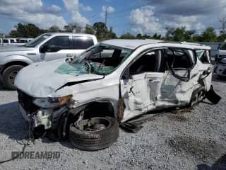 2018 Chevrolet Traverse LT z VIN 1GNEVHKW7JJ113227, wystawiony jako Copart lot #85855335 z przebiegiem 89 010 mil mil oraz Szkoda całkowita • Salvage title. Historia ofert i sprzedaży dostępna na DreamBid. Obrazek 1.