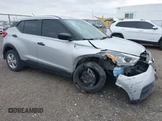 ✅ 2020 Nissan Kicks S • VIN: 3N1CP5BV7LL482474 • Lot: 41712801. Listed on IAAI with 86,668 mi. Free auction sales archive from the USA and detailed vehicle history report at DreamBid. Image 1.