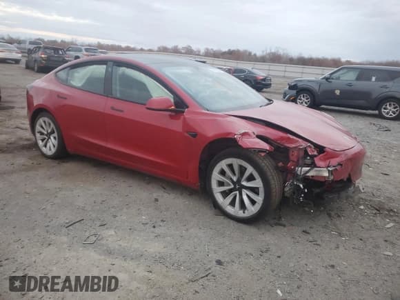 ✅ 2022 Tesla Model 3 • VIN: 5YJ3E1EA1NF289159 • Lot: 93094615. Listed on Copart with Not provided. Free auction sales archive from the USA and detailed vehicle history report at DreamBid. Image 4.