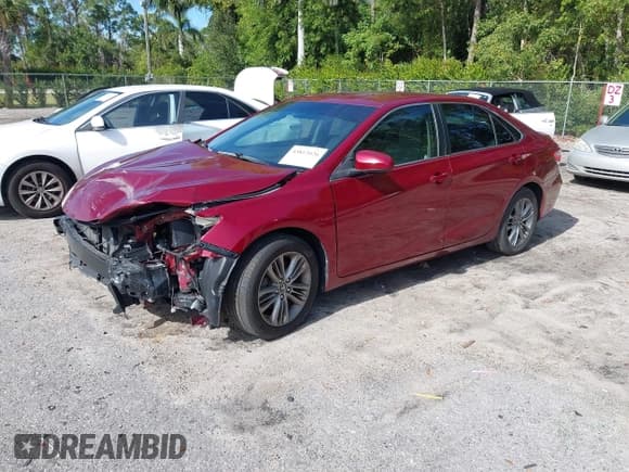 ✅ 2017 Toyota Camry SE • VIN: 4T1BF1FK8HU733659 • Lot: 43813426. Listed on IAAI with 55,575 mi. Free auction sales archive from the USA and detailed vehicle history report at DreamBid. Image 2.