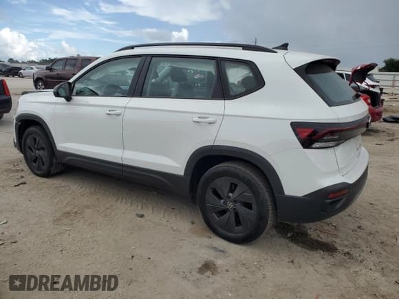 ✅ 2025 Volkswagen Taos S • VIN: 3VV5C7B24SM051118 • Лот: 81608915. Опубликован ранее на Copart с пробегом 5 244 миль. Бесплатный доступ к архиву аукционных продаж из США и подробный отчёт об истории автомобиля на DreamBid. Изображение 2.