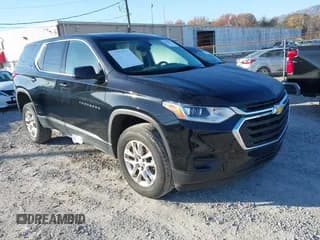 ✅ 2018 Chevrolet Traverse LS • VIN: 1GNERFKW4JJ237433 • Lot: 43670994. Wystawiony na IAAI z przebiegiem 102 837 mil. Bezpłatny archiwum sprzedaży aukcyjnych z USA i szczegółowy raport historii pojazdu na DreamBid. Zdjęcie 1.