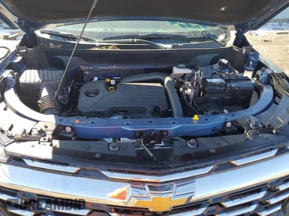 2025 Chevrolet Equinox FWD LT with VIN 3GNAXHEG2SL162052, listed as a Copart auction lot 47305735 with 1,038 mi miles and Salvage title. Bid and sale history available at DreamBid. Image 12.