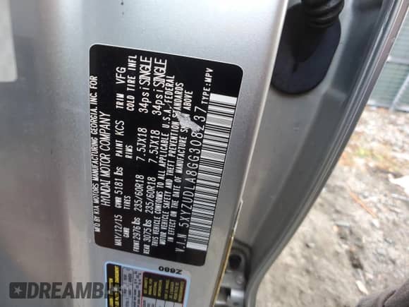 ✅ 2016 Hyundai Santa Fe Limited • VIN: 5XYZUDLA8GG308237 • Lot: 75177593. Wystawiony na Copart z przebiegiem 114 496 mil mil. Skorzystaj z bezpłatnego archiwum sprzedaży aukcyjnych z USA i zobacz szczegółowy raport historii pojazdu na DreamBid. Zdjęcie 12.