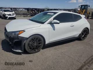 2020 Hyundai Veloster Turbo R-Spec z VIN KMHTH6ABXLU029541, wystawiony jako Copart lot #59739595 z przebiegiem 54 267 mil mil oraz Szkoda całkowita • Salvage title. Historia ofert i sprzedaży dostępna na DreamBid. Obrazek 1.