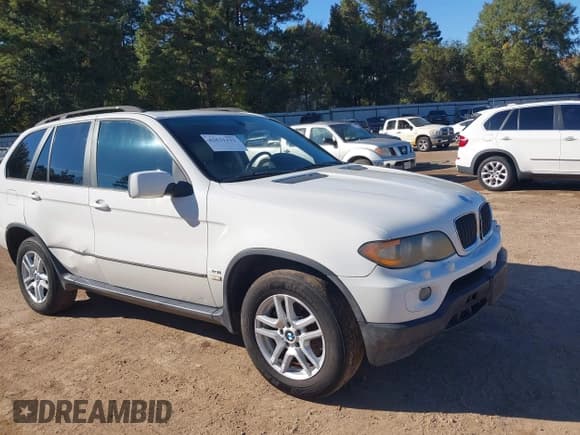 ✅ 2006 BMW X5 3.0i • VIN: 5UXFA13576LY43865 • Lot: 43631132. Listed on IAAI with 169,888 mi. Free auction sales archive from the USA and detailed vehicle history report at DreamBid. Image 1.