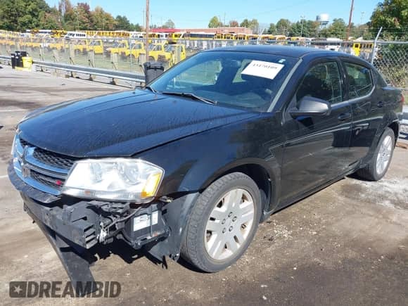 2013 Dodge Avenger SE with VIN 1C3CDZAB8DN677218, listed as a IAAI auction lot 43470109 with 140,223 mi miles and . Bid and sale history available at DreamBid. Image 6.