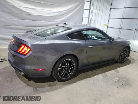 ✅ 2021 Ford Mustang EcoBoost • VIN: 1FA6P8TH3M5158353 • Lot: 71054955. Listed on Copart with 52,712 mi. Free auction sales archive from the USA and detailed vehicle history report at DreamBid. Image 3.