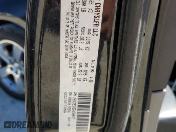 2008 Dodge Charger R/T с VIN 2B3KA53H88H268842, выставлен на аукционе Copart как лот 75876874 с пробегом Не указан миль и На запчасти • Non repairable. История ставок и продаж доступна на DreamBid. Изображение 13.