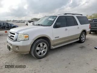 ✅ 2007 Ford Expedition Max Eddie Bauer • VIN: 1FMFK17517LA16885 • Lot: 93718355. Listed on Copart with 243,297 mi. Free auction sales archive from the USA and detailed vehicle history report at DreamBid. Image 1.