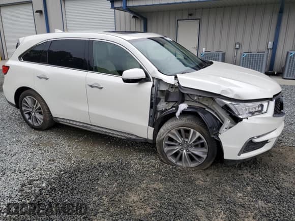 ✅ 2017 Acura MDX Technology • VIN: 5FRYD4H50HB022557 • Lot: 57913085. Listed on Copart with 82,287 mi. Free auction sales archive from the USA and detailed vehicle history report at DreamBid. Image 4.