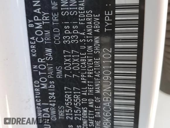 ✅ 2022 Hyundai Kona SEL • VIN: KM8K6CAB2NU901102 • Лот: 44586164. Опубликован ранее на Copart с пробегом 25 898 миль. Бесплатный доступ к архиву аукционных продаж из США и подробный отчёт об истории автомобиля на DreamBid. Изображение 12.