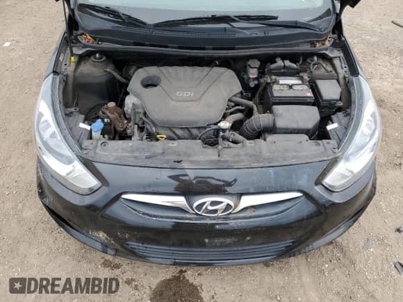 2012 Hyundai Accent GLS with VIN KMHCT4AE3CU253568, listed as a Copart auction lot 86075125 with 57,053 mi miles and Salvage title. Bid and sale history available at DreamBid. Image 11.