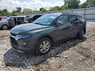 2020 Chevrolet Blazer LT z VIN 3GNKBCR47LS647462, wystawiony jako Copart lot #68922485 z przebiegiem 87 872 mil mil oraz Szkoda całkowita • Salvage title. Historia ofert i sprzedaży dostępna na DreamBid. Obrazek 1.