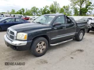 2005 Dodge Dakota Laramie with VIN 1D7HE58N55S214257, listed as a Copart auction lot 56418875 with 228,767 mi miles and Salvage title. Bid and sale history available at DreamBid. Image 1.